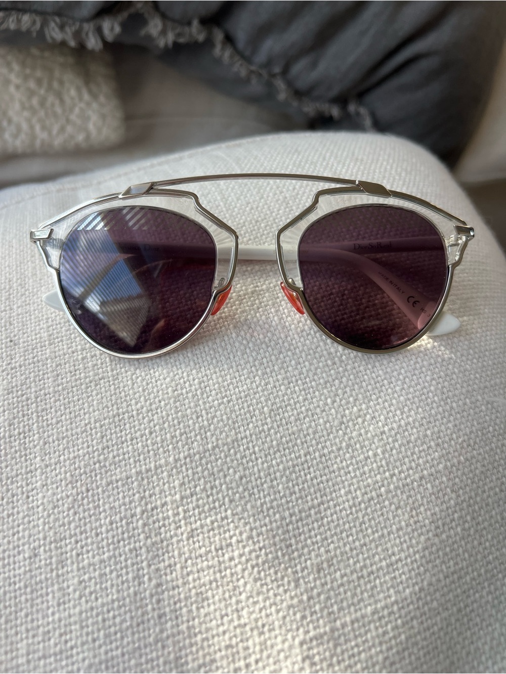 Dior Sunglasses with Purple Lenses